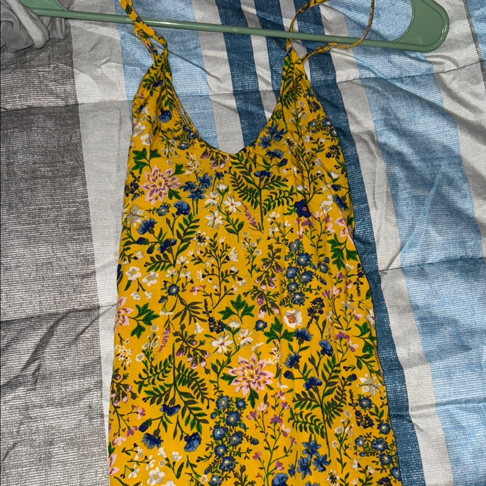 Old Navy Yellow Floral Dress